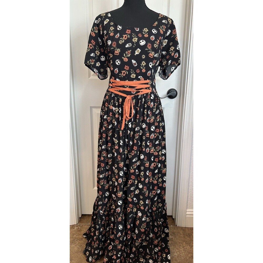 Hot Topic Nightmare Before Christmas Disney Plus Size 0 Maxi Dress  NWT